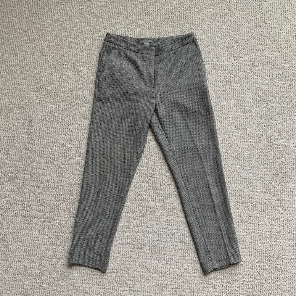 Tailored Gray Women's Ponte Pants - Ankle-Cut